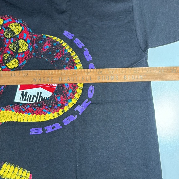 Men’s Vintage Single Stitch Marlboro Snake Pass Short Sleeve Graphic Tee One sz - Picture 7 of 7